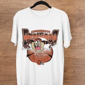 Retro Cincinnati Football Looney Tunes Taz Shirt, Cincinnati Bengal Tom Brady